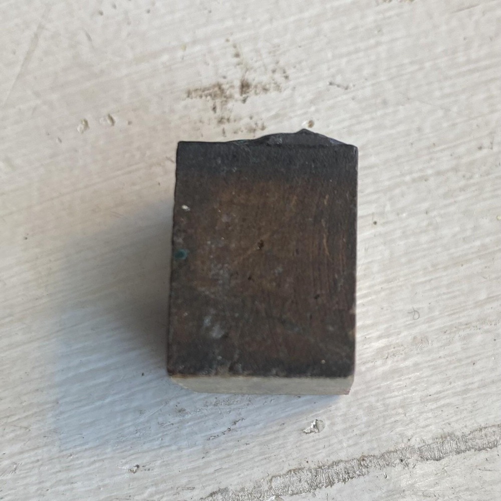 Antique Wood Metal Letterpress Print Block - LHB & Co - Picture 5 of 6